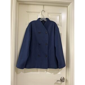 Banana republic women blue oversized jacket size M
